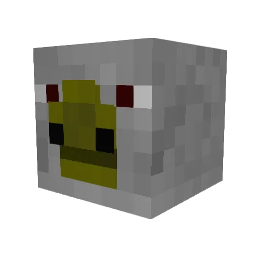 theonlyostrich Minecraft avatar head, 3D render