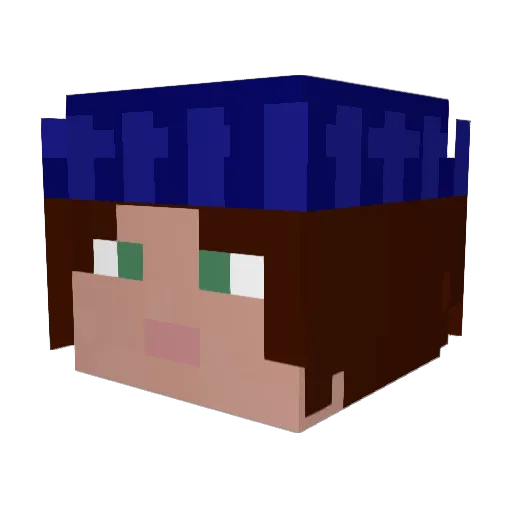 theopard Minecraft avatar head, 3D render
