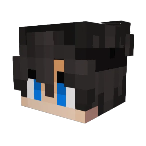 theoparq Minecraft avatar head, 3D render