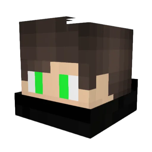 theoriass Minecraft avatar head, 3D render