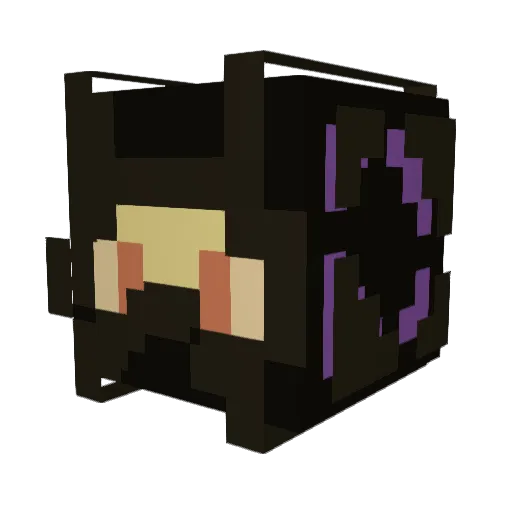 theoryofawesome_ Minecraft avatar head, 3D render