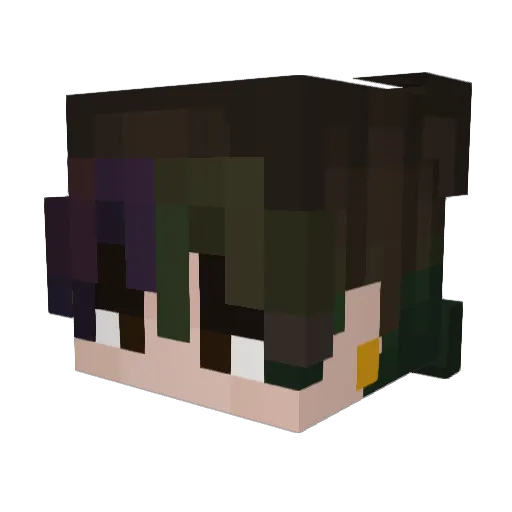 theosunflowers Minecraft avatar head, 3D render