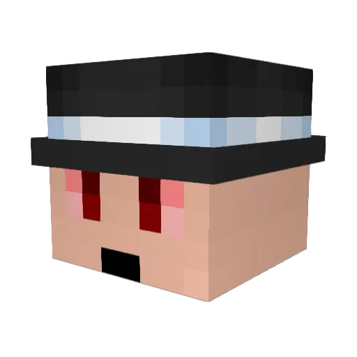 theoszz Minecraft avatar head, 3D render