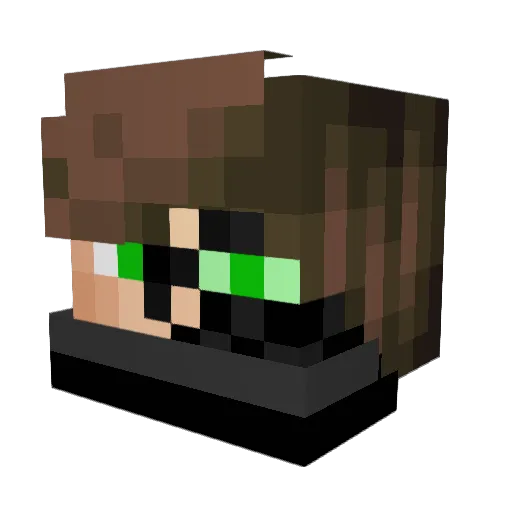 theothekind Minecraft avatar head, 3D render