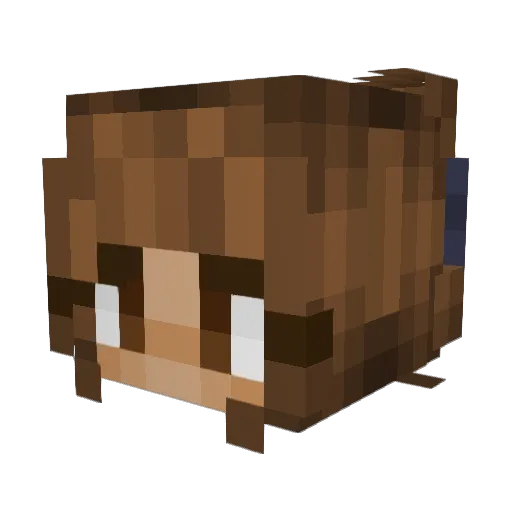 theotherdove Minecraft avatar head, 3D render