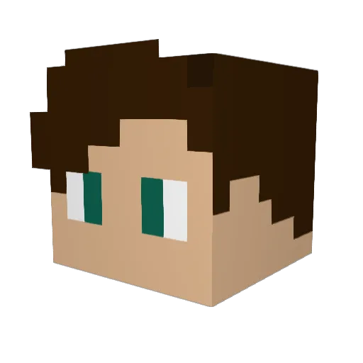 theothomas29 Minecraft avatar head, 3D render