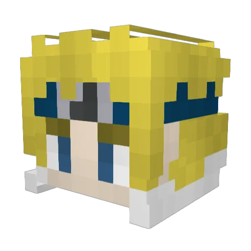 theovass_ Minecraft avatar head, 3D render