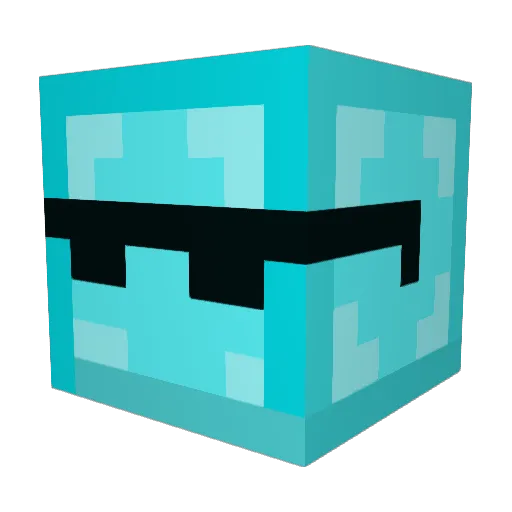 theozziest Minecraft avatar head, 3D render