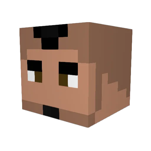thepad49 Minecraft avatar head, 3D render