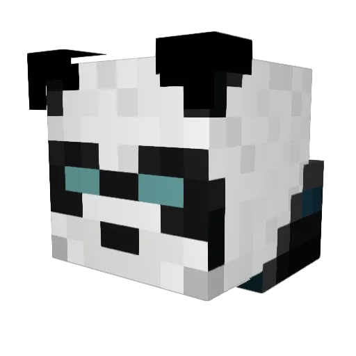 thepandaxp Minecraft avatar head, 3D render