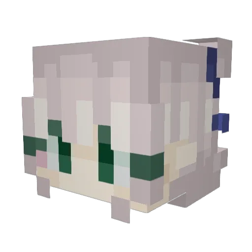 thepandora_bee Minecraft avatar head, 3D render