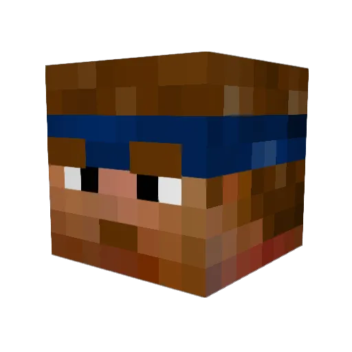 thepapasmurphh Minecraft avatar head, 3D render