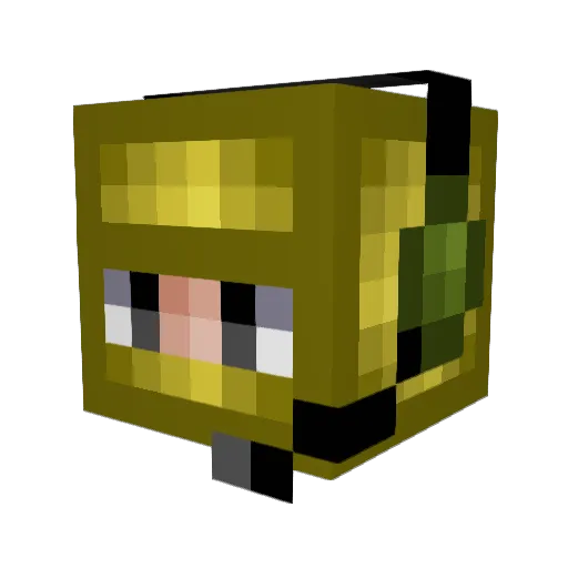thepaperbag Minecraft avatar head, 3D render