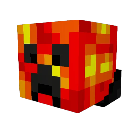 theparcorenatice Minecraft avatar head, 3D render