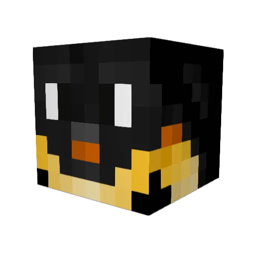 thepasta Minecraft avatar head, 3D render