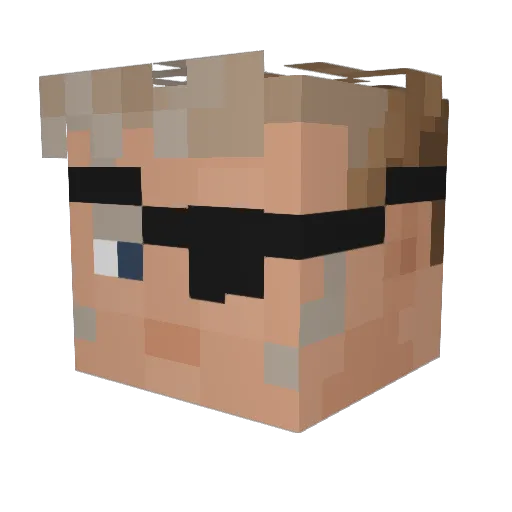 theperson184 Minecraft avatar head, 3D render
