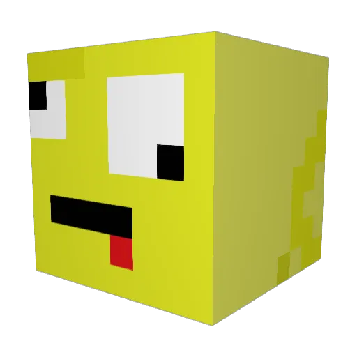 thephionex123 Minecraft avatar head, 3D render