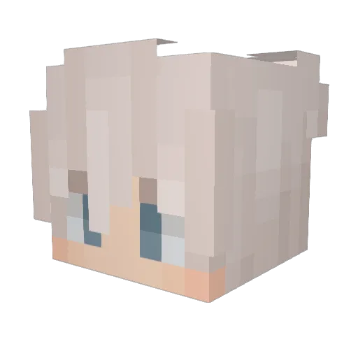 thepintobean Minecraft avatar head, 3D render