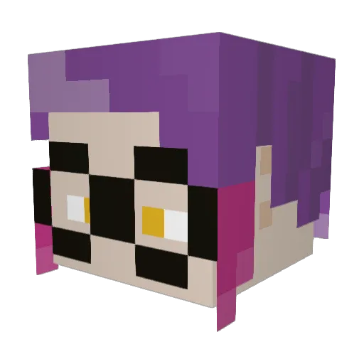 thepodley Minecraft avatar head, 3D render