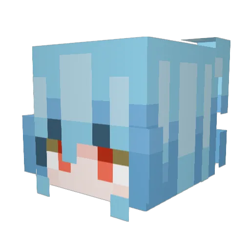 thepokenerd Minecraft avatar head, 3D render
