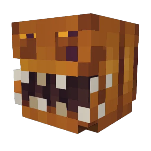 thepompkinator Minecraft avatar head, 3D render