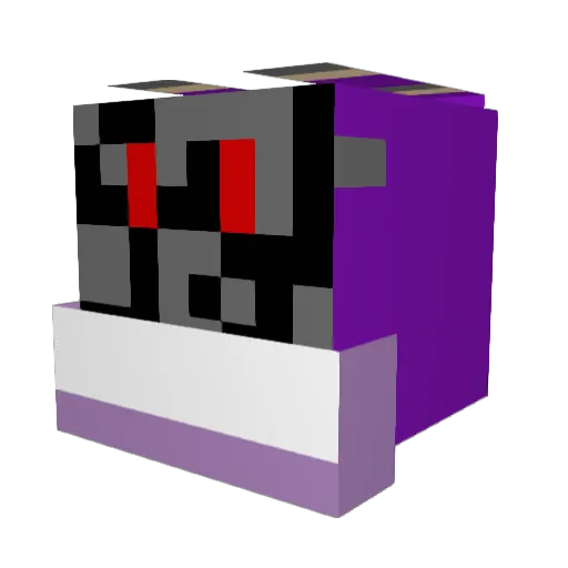 thepowlr Minecraft avatar head, 3D render