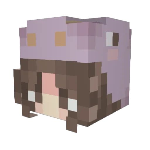 thepre10der Minecraft avatar head, 3D render