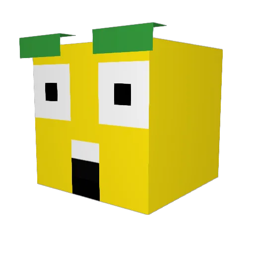 thepresidenthal Minecraft avatar head, 3D render