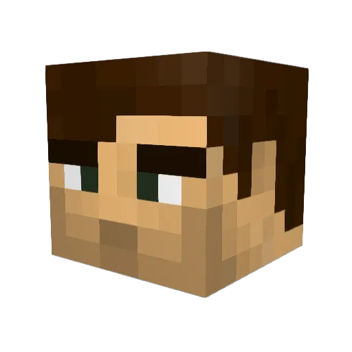 thepricelesslion Minecraft avatar head, 3D render