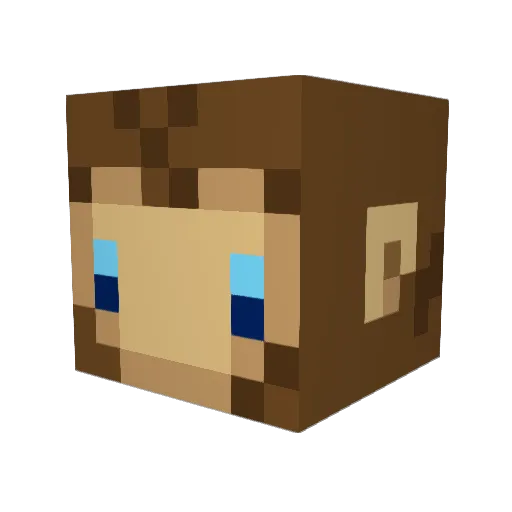 theprincess12313 Minecraft avatar head, 3D render