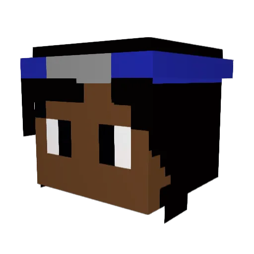 theproblemnight Minecraft avatar head, 3D render