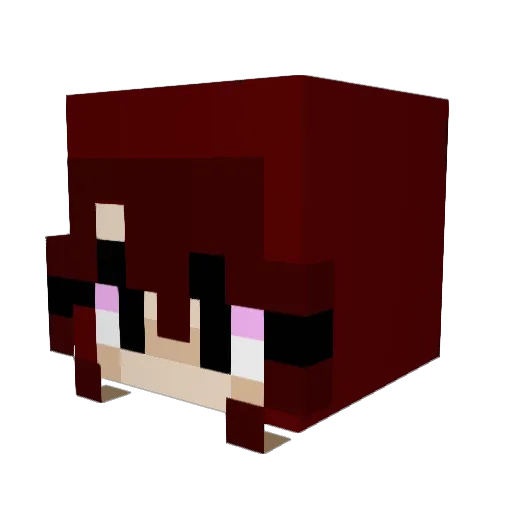 theprogamer13 Minecraft avatar head, 3D render