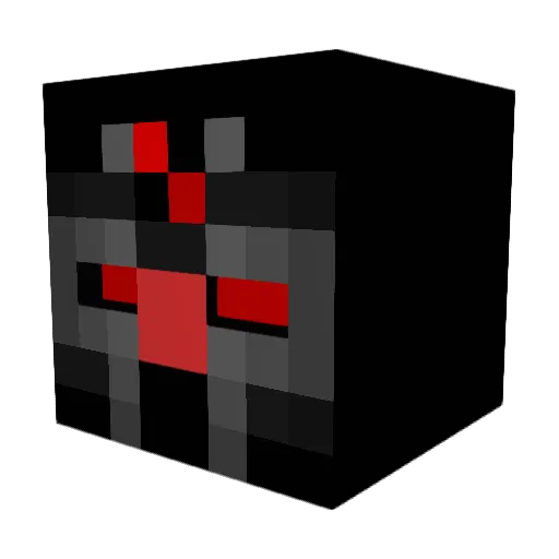 thepsychoalien Minecraft avatar head, 3D render