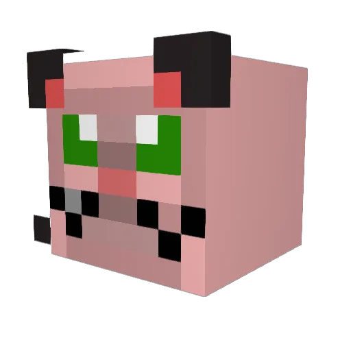 thepvpboss123 Minecraft avatar head, 3D render