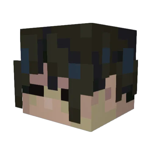 ther0me Minecraft avatar head, 3D render