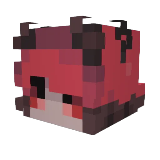 theradiodemcn Minecraft avatar head, 3D render