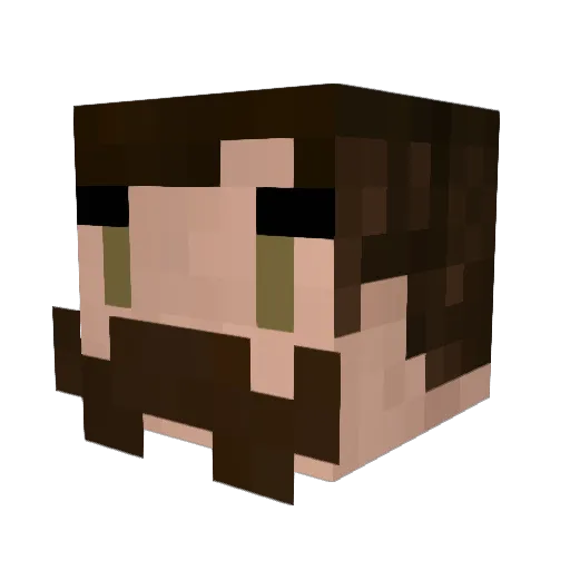 therage500 Minecraft avatar head, 3D render