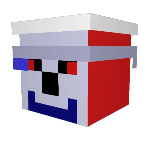 therealAntic2 Minecraft avatar head, 3D render