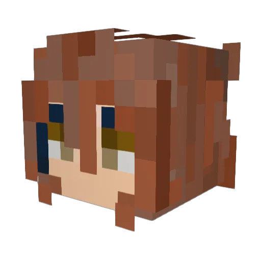therealCookieX Minecraft avatar head, 3D render