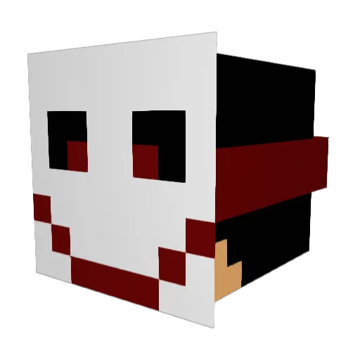 therealFAE Minecraft avatar head, 3D render