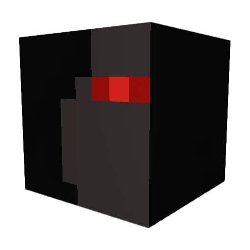 therealN0tch Minecraft avatar head, 3D render