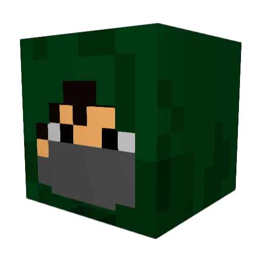 therealbrownguy Minecraft avatar head, 3D render