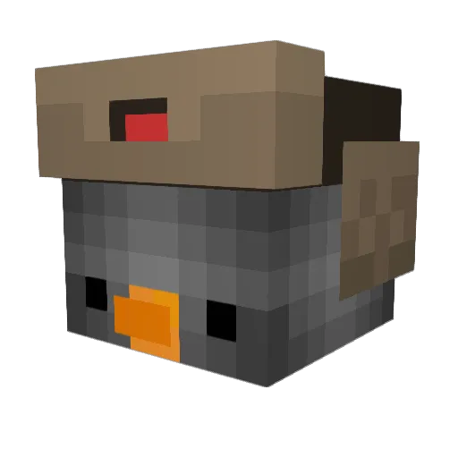 therealbubbles Minecraft avatar head, 3D render