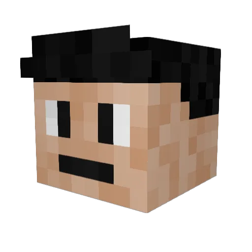 therealcanuk Minecraft avatar head, 3D render