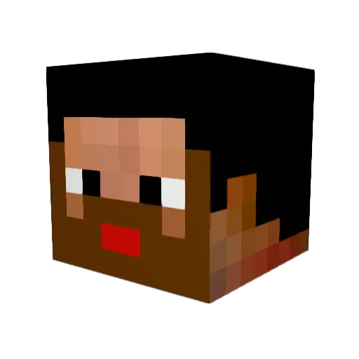 therealcmpunk Minecraft avatar head, 3D render