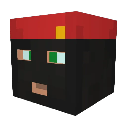 therealdonkey4 Minecraft avatar head, 3D render