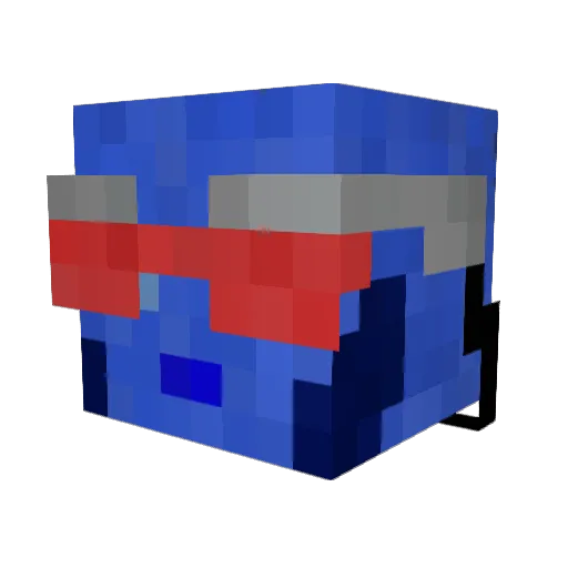 therealdpk Minecraft avatar head, 3D render