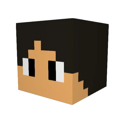 therealduffman Minecraft avatar head, 3D render