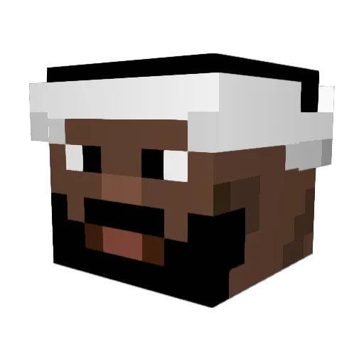 therealfalthol Minecraft avatar head, 3D render
