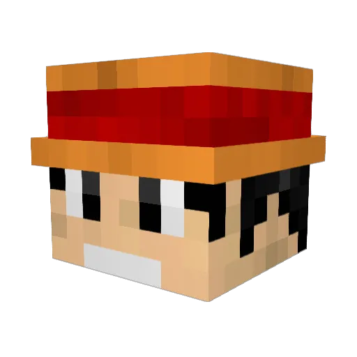 therealfraimer Minecraft avatar head, 3D render